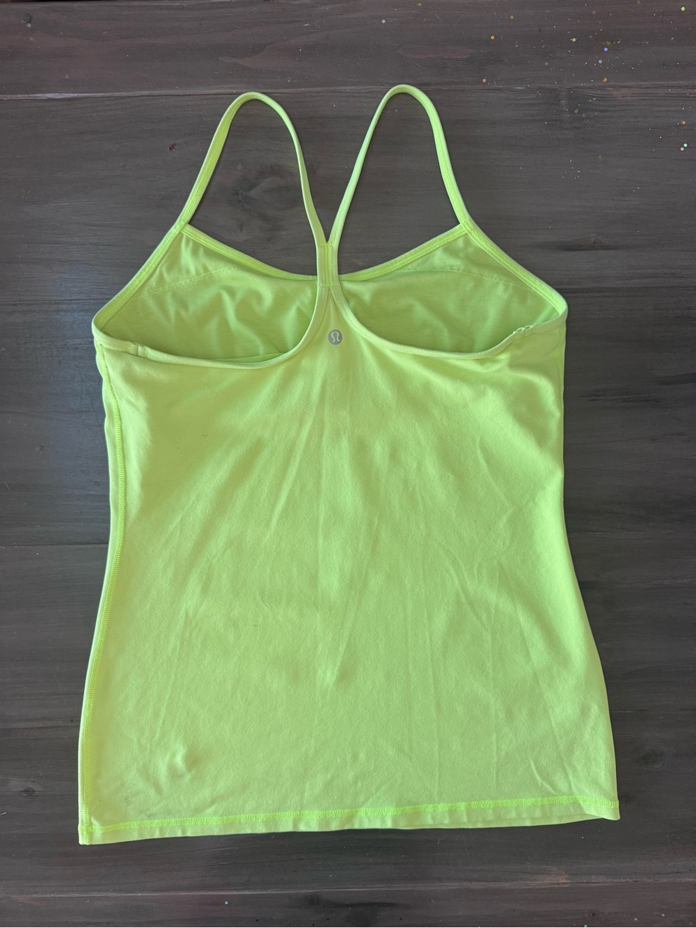 Lululemon Power Y Tank Ray Women’s 12 Built In Shelf Bra